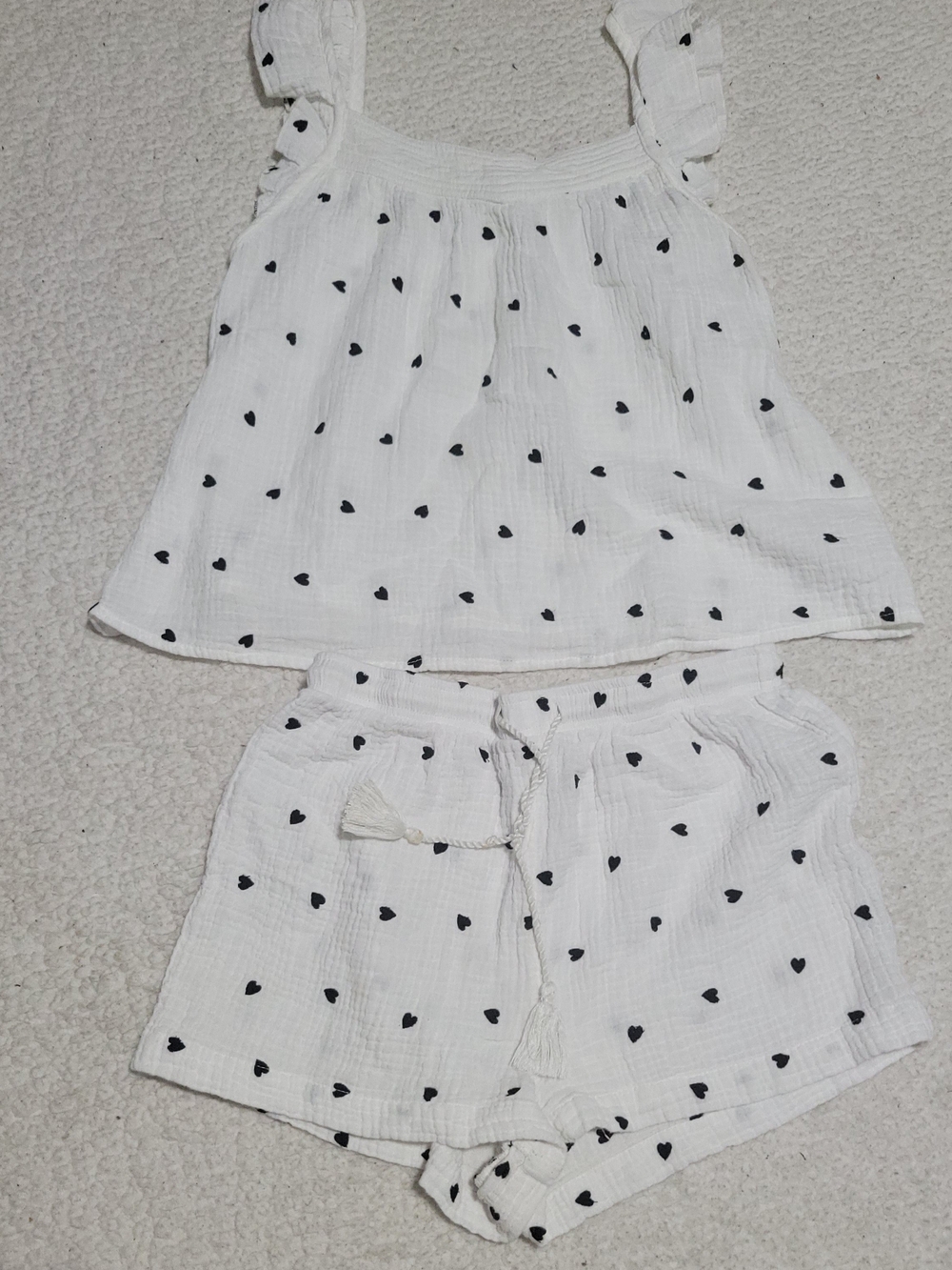 Rachel Zoe Women’s Small Heart Print 2-Piece Shorts Set